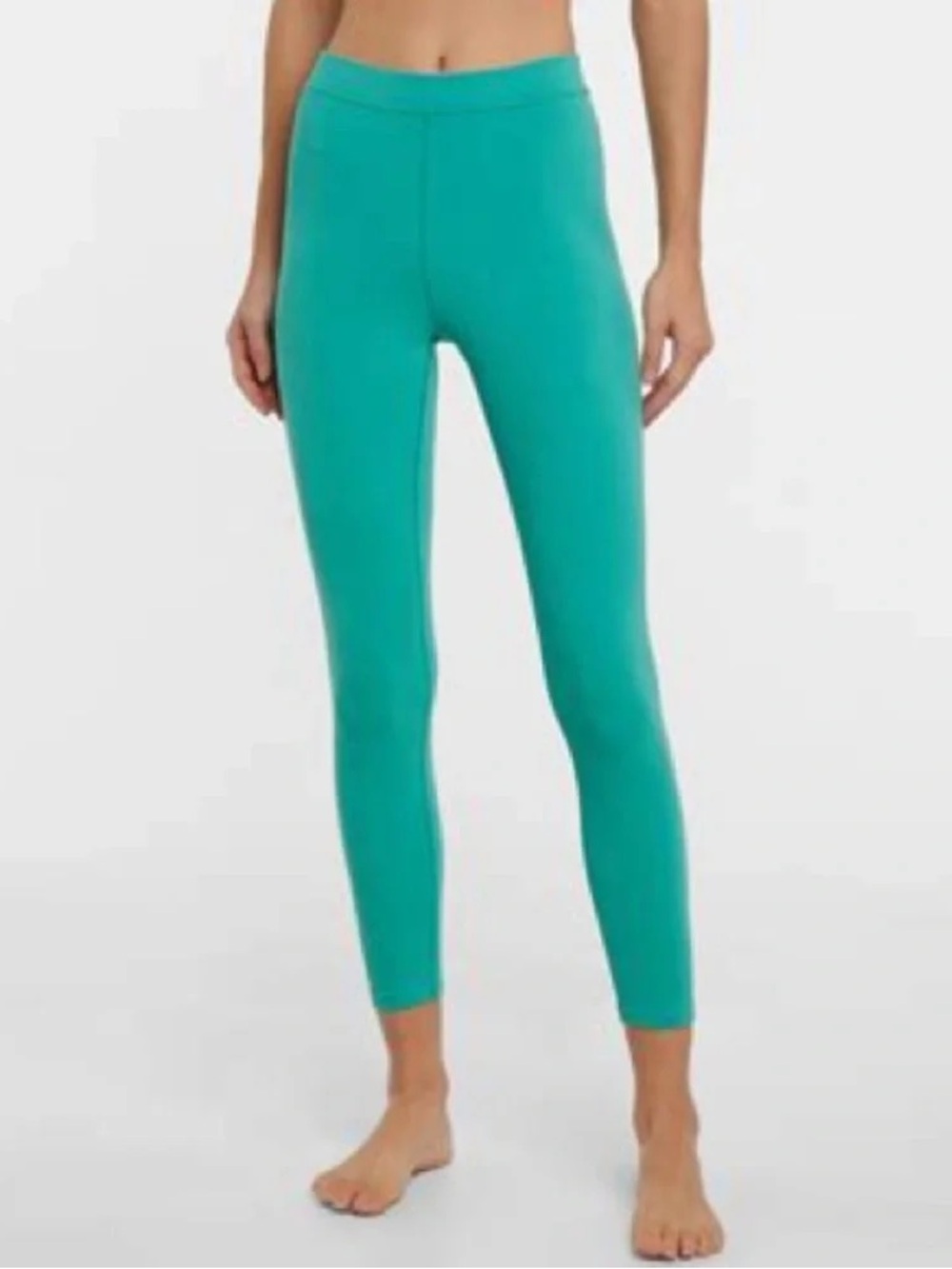 Alo yoga ribbed high waist 7/8 blissful letting in ocean teal